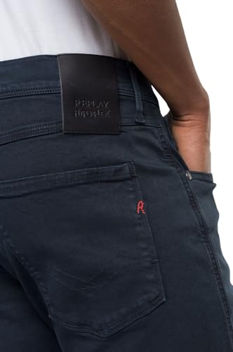 Replay Herren Jeans Anbass Hyperflex Stretch, Blau (Blue 010-2), 32W/34L – Ansicht 4