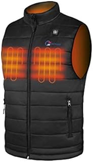 OUTCOOL Heated Vest for Men Lightweight Insulated Heating Vest for Outdoor (L) (Type:20MV02)