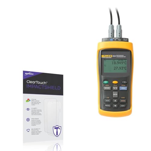 BoxWave Screen Protector Compatible with Fluke Calibration 1524 - ClearTouch ImpactShield (2-Pack), Impenetrable Screen Protector Flexible Film