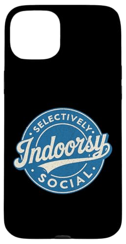 Indoorsy Selectively Social �r���e�[�W ���Љ�I �����I �X�}�z�P�[�X iPhone 15 Plus �p