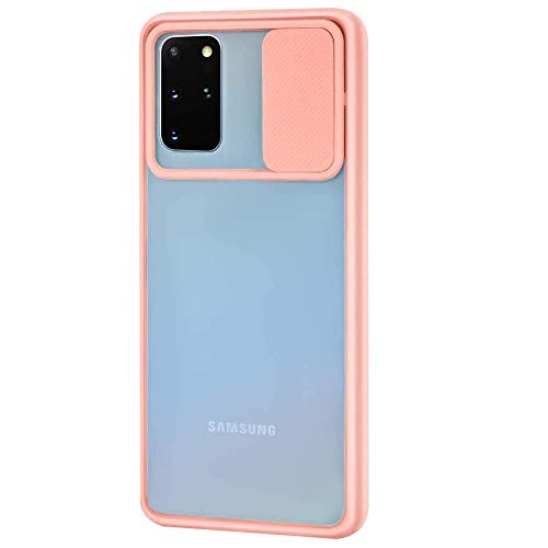 Capa Slide Com tampa protetora da lente da câmera do Galaxy S20+ ou Galaxy S20 Plus (Rosa)