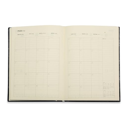 AGENDA PLANNER 2025 TONY SEMANAL MÉDIA PRETA TECA PAPELARIA