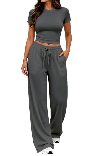 YIOIOIO Womens 2 Piece Summer Matching Set Lounge Oufit with Pockets