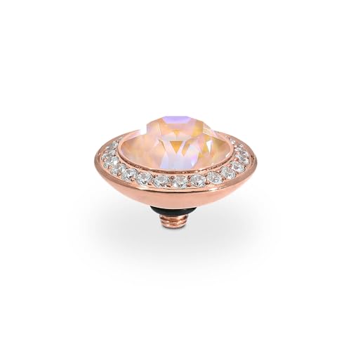 Qudo Interchangeable accesorio de oro rosa Tondo Deluxe 13 mm (dusty pink delite)