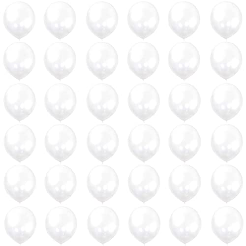 Ballon Transparent,36 Pièces 5 Pouces Ballons de Baudruche,Ballon Anniversaire,Ballons Transparent en Latex Mat Helium Gonflable de Fete,Mariage,Baby...