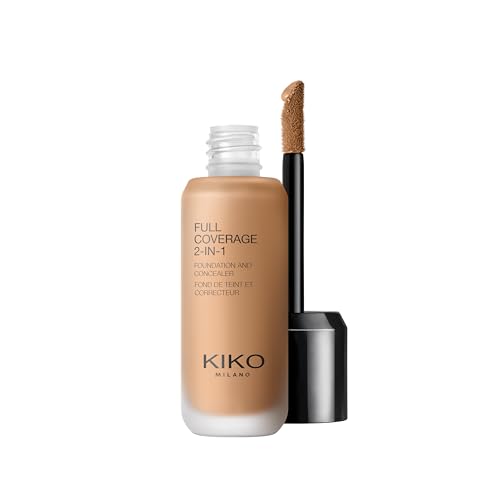KIKO Milano Full Coverage 2-in-1 Foundation & Concealer, Base De Maquillaje Y Corrector 2 En 1, Alta Cobertura, NR95 Neutral Rose 95