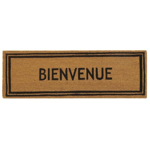 AUBRY GASPARD - Paillasson Grande Taille Coco 120 x 40 cm - Inscription « Bienvenue » - Envers Latexé Antidérapant - Épaisseur 1.5 cm - Fibre Naturelle et...