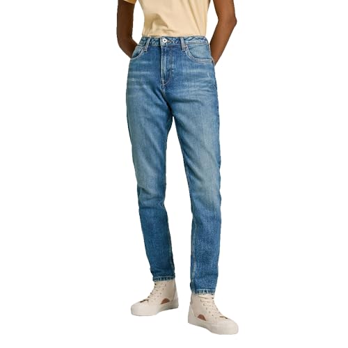 Pepe Jeans Tapered Jeans HW PL204591, Jeans Mujer, Blue (Denim-RI3),