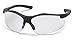 Pyramex Fortress Safety Eyewear, Clear Lens With Black Frame