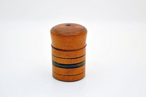 Encrier de voyage ancien XIXe buis encrier de poche antiquité bureau collection