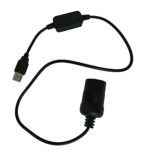 Seven Fox シガレットライターソケット USBポート 12V 車用 メス変換アダプタコード usb シガーソケット 変換 車載充電器 (60cm)