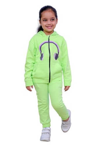 Image of The Mom Store Kids Sweatshirt With Joggers Set| Cotton With French Terry | Cute Prints | Warm | For Boys & Girls | Trendy Winter Sets For Kids | Hoodie And Sweatpant Set