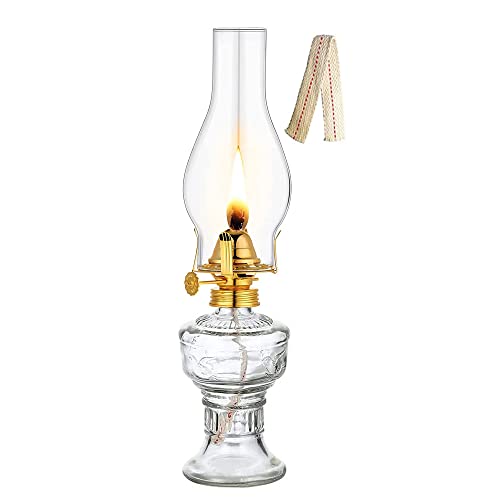 DEFORMER 33 CM   13 Pouces Lampe à Huile Lanterne de Kérosène Vintage Lampe à Pétrole pour Intérieur Extérieur