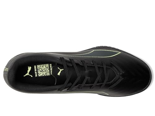 PUMA Men's Ultra Play Turf Trainer Soccer Cleats Sneaker, Black-Fizzy Light-Green Terrain AH25, 92