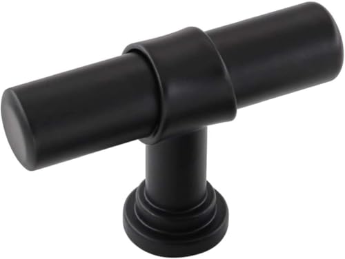 Goldenwarm 10 Pack Black Cabinet Knobs, Zinc Alloy Dresser Knobs