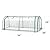 Greens Word Mini Tunnel Greenhouse for Indoor Outdoor, PVC Cover Steel Frame and Roll-Up Zipper Door, Portable Small Green House for Grow Plants, Herbs, Seedlings-G309A01
