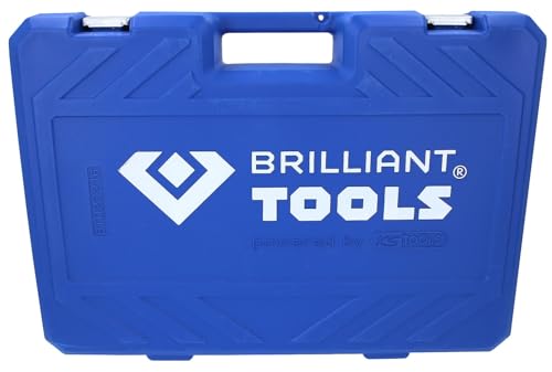Coffret de douilles BRILLIANT TOOLS en chrome-vanadium durable de 216 pièces - 7
