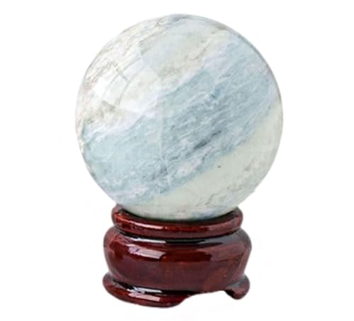 Sphère de cristal bleu divinatoire pour retrouver la clarté mentale et calmer le stress