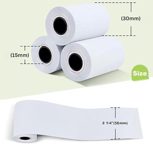 PeriPeri 56mm/ 2inch Thermal Paper Roll Dia 30mm Length 9 Meters Extra Black ...
