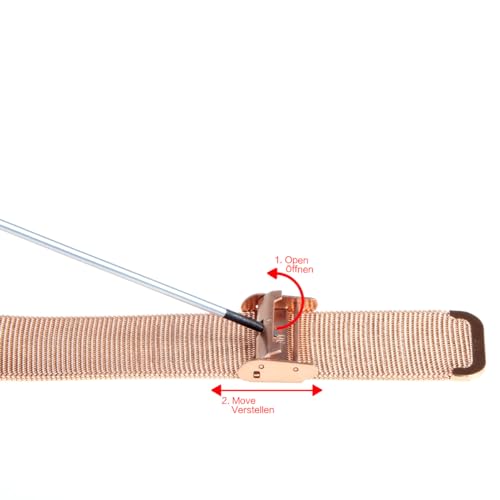 Alienwork Orologio Donna Oro rosa Cinturino in