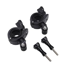 Domary 360-Grad-Drehung Fahrradlenkerhalter Halterung Einsteller für Action-Kamera Universalklemme Kompatibel mit 15-mm- Bis 32-mm-Röhren für Outdoor-Sportaufnahmen Indoor-Filmauf
