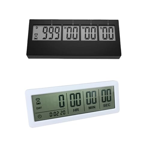Temporizador Digital Cuenta Regresiva 999 Días Negro miniatura 2
