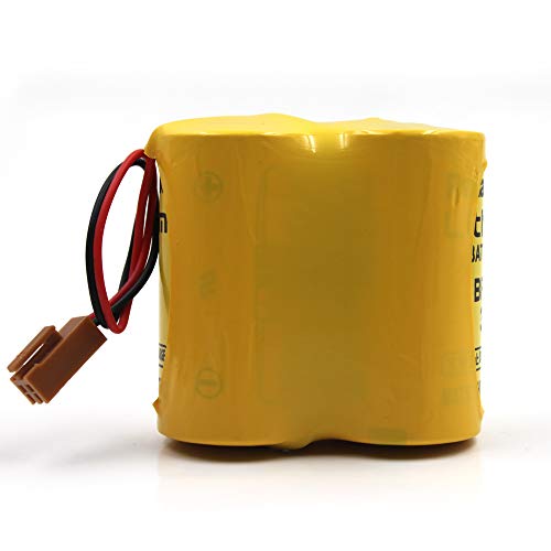 image for elxjar (2-Pack) BR-CCF2TH 6V Lithium Replacement Battery for Fanuc oi 