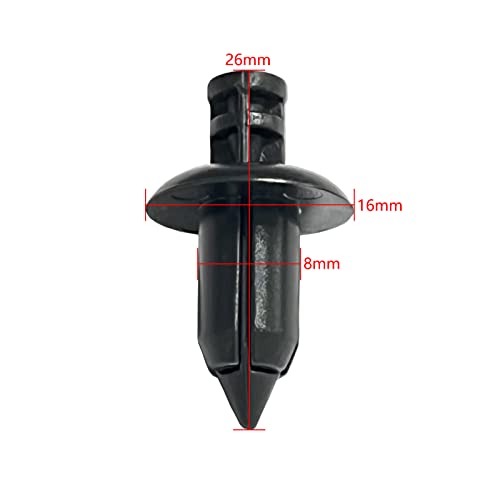 20Pcs 8Mm Plastic Rivets Fender Clip Retainer Bumper Nylon Push Rivet Pins Compatible With Kawasaki Ninja300 Ninja400 Ninja650 Zx6R Zx7R Zx9R Zx12R Zx14R 8Mm/0.31"Expansion Screws Replacement Kit #TOP1