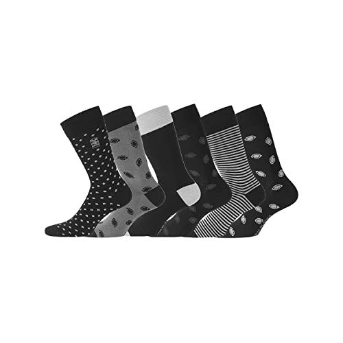 Serge Blanco Homme Serge Blanco Chaussettes Ser/Chvx6/1 Chaussettes, Multicolore (AS2/CA), 39-42 EU