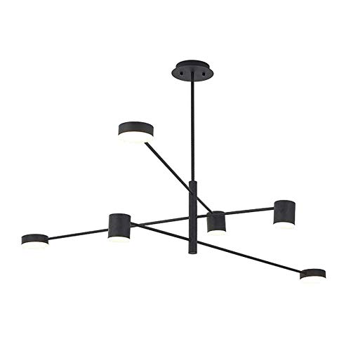 Suspension Sputnik LED 6 lumières or au design industriel d'exception