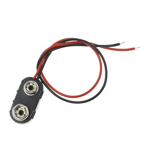 Clip connecteur à pression pour batterie 9V support fils de plomb lot de 10