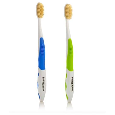 Doctor Plotka's Mouthwatchers Antimicrobial Floss Bristle Silver Toothbrush, Adult, 2 Pack Cover