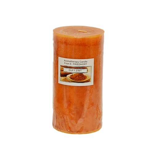 Duftkerze Stumpenkerze (Ø 7,3 x Höhe 14 cm, Zimt)