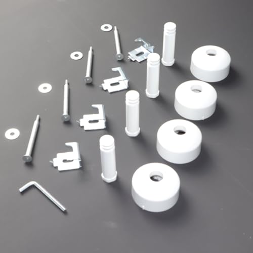 Kit support mural long blanc, 098896 pour seche-serviettes