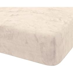 Ugg Sabanas Donegal Collections - Sabana Bajera Coralina Ajustable Cama 150 - Sabanas Coralina - Sabanas Coralina 150 - Sábanas Bajeras 150x190/200 cm - Tacto Doble Cara Ajustable, Otoño/Invierno - Color Beige