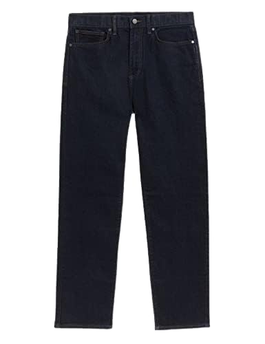 Image of Marks & Spencer Mens Light Wash Mid Rise Straight Fit Jeans