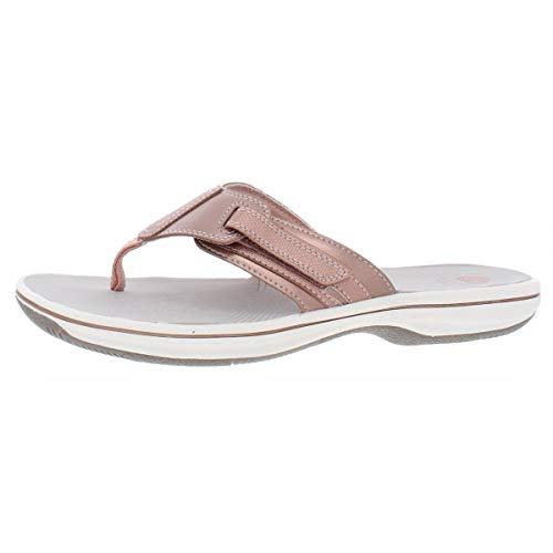 CLARKS Women's Brinkley Sail Flip-Flop, Rose Gold Synthetic, 9.5 UK