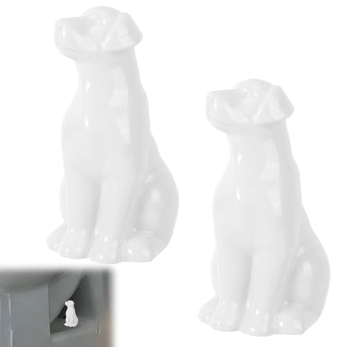 Tapas para pernos de inodoro cerámicas decorativas color blanco cubre tornillos de váter 2