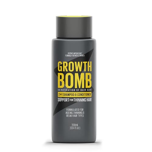 Growth Bomb 2 in 1 Shampoo and Conditioner - Natural 2 in 1 Shampoo and Conditioner for Men & Women
