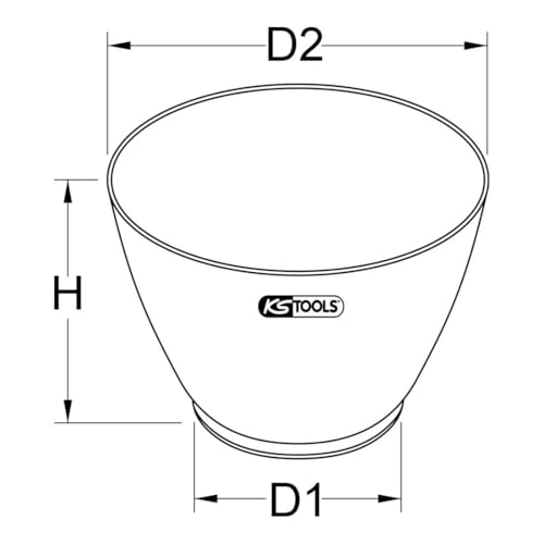 KS Tools 999.2034 Gipsbecher, 0,65 Liter, blau