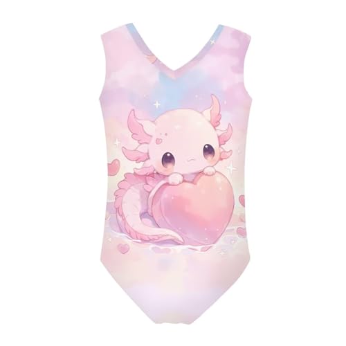 Image of Mumeson Girls One Piece Swimsuits Lightweight V-Neck Swimwear Bathing Suits for Little Girls 3-14 Years