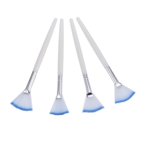 ARTSEWPLY 4Pcs Portable Face Mask Applicator Brush Soft Bristles for Gentle Skin Treatment for DIY Facial Masks Lightweight Easy to Clean for Home