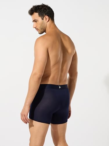 Image of ESSA Men's Ultra-Soft Modal Trunk Underwear | Moisture-Absorption with 4-Way Stretch | Breathable Contour Pouch, Microfiber Waistband with Spandex