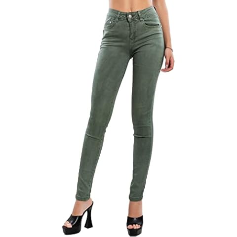 Toocool Women's Army Green Slim Fit Jeans Cover