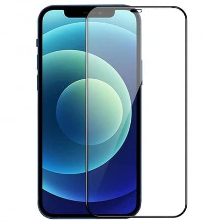 Image of Tempered Glass Screen Protector Compatible for iPhone 13 Pro Max Full Screen Coverage (Except Edge to Edge) and Free Complete Easy Installation kit