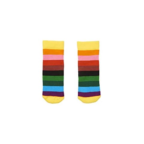 Squelch Welly Socks for Kids Wellies Wellingtons Rain Boots - Tots - Ages 1 - 2 Years Old (Rainbow Stripe (ages 1- 2)) Cover