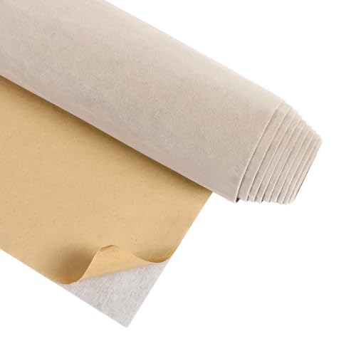 CRE8TIVE Beige White Velvet Wallpaper Peel and Stick 12x80 Felt Drawer Liner for Jewelry Box Dresser Lining Fabric Contact Paper Felt Sheets Self Adhesive Velvet Flocking Liner for Crafts Wall Decor