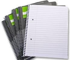Cutting-Edge Q CONNECT - KF10039 - NOTEBOOKS SPIRAL A5 Pack of 5