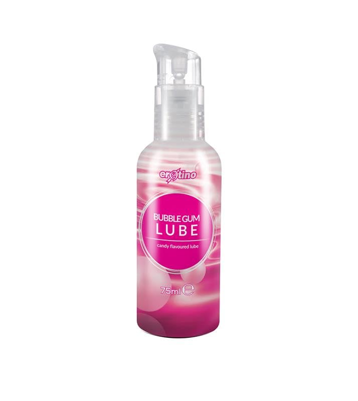 Erotino Bubble Gum Lube | 75ml | Candy Flavoured, Non-Spermicidal, Condom-Friendly, CE Marked, Free From Animal-Derived Ingredients