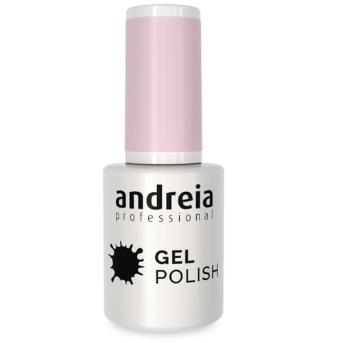 Andreia Pintauñas Semipermanentes – Esmalte Semipermanente Profesional para Uñas de Gel - Manicura con Brillo Intenso que Dura Hasta 4 Semanas - Color 217 Claro - Sombras de Desnudo - 10,5 ml